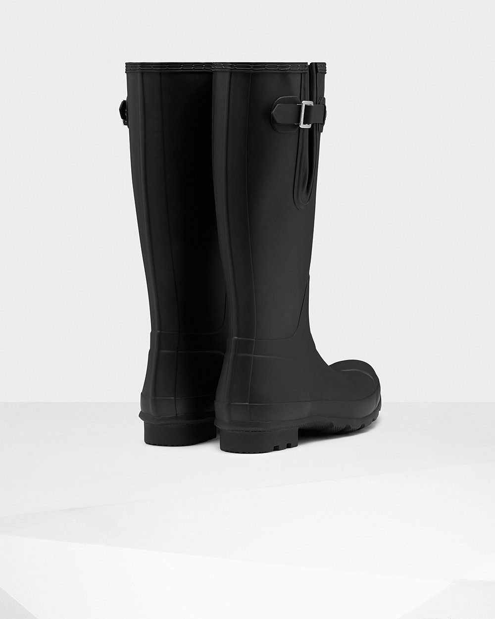 Mens Hunter Tall Rain Boots Black - Original Side Adjustable - 3096154-KW